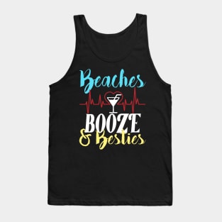 beaches Booze and Besties Tank Top